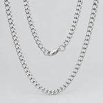 Steeltime Slim Cuban Chain Necklace 