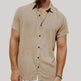 Striped Digital Printing Men's Short-sleeved Shirt - EX-STOCK Canada