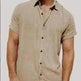 Striped Digital Printing Men's Short-sleeved Shirt - EX-STOCK Canada