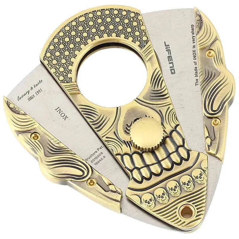 Stylish And Simple Stainless Steel Sharp Gothic Cigar Cutter - EX-STOCK Canada
