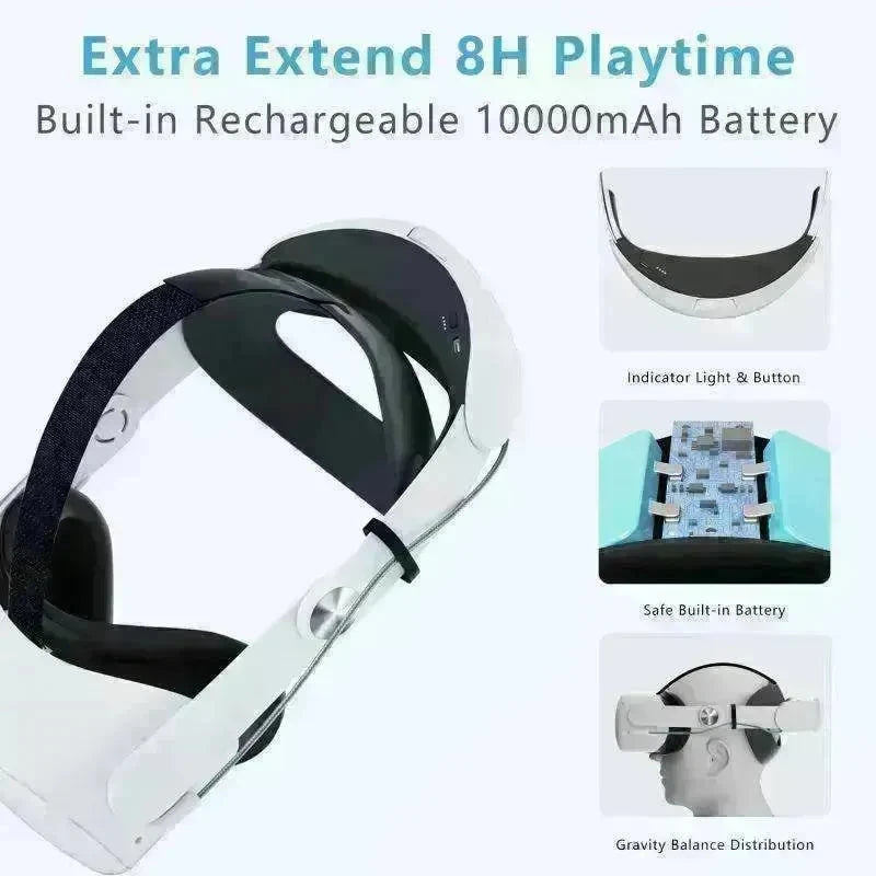 Suitable For White Headset VR II Earmuffs - EX-STOCK CANADA