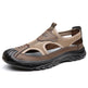 Summer Breathable Men's Sandals Hollow Mesh Surface Casual All-match Hole Outdoor Travel Soft Bottom Slip On Beach Shoes  EX-STOCK CANADA