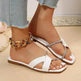 Summer Flat Sandals With Rhinestone Design Toe Slippers Outdoor Beach Shoes For Women - EX-STOCK Canada