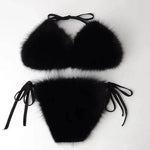 Summer New Underwear Fox Fur Solid Color Split - EX-STOCK Canada