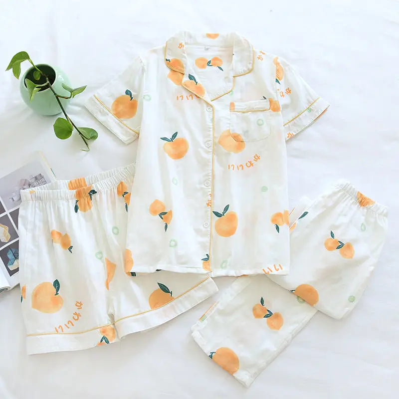 Sweet Purified Cotton Gauze Pajamas For Women - EX-STOCK Canada