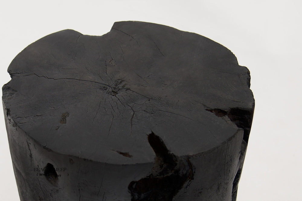 Burnt Teak Round Side Table or Stool EX-STOCK Canada 