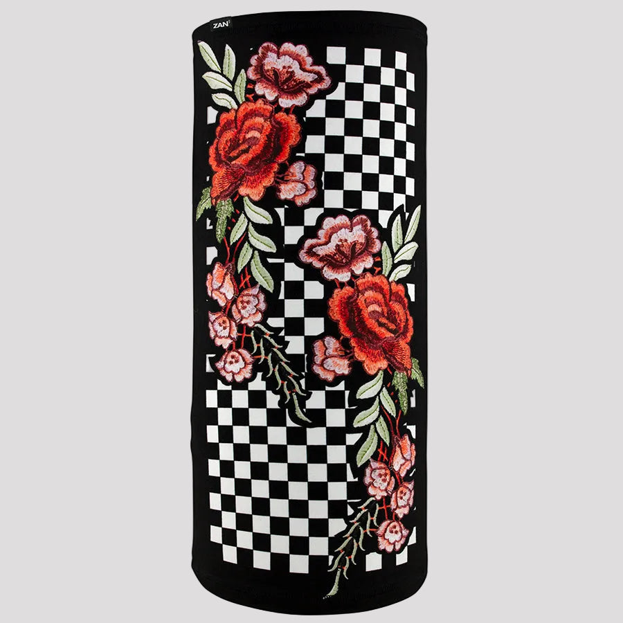 ZANheadgear Floral Checkered Motley Tube 
