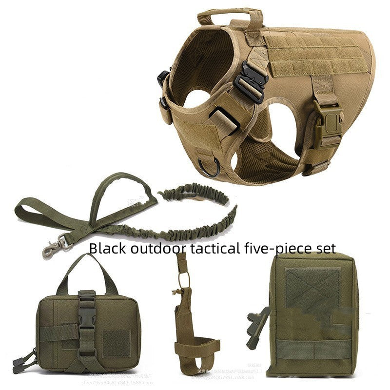 Tactical Dog Harness Pet German Shepherd K9 Training Vest Dog Harness And Leash Set For All Breeds Dogs EX-STOCK Canada 