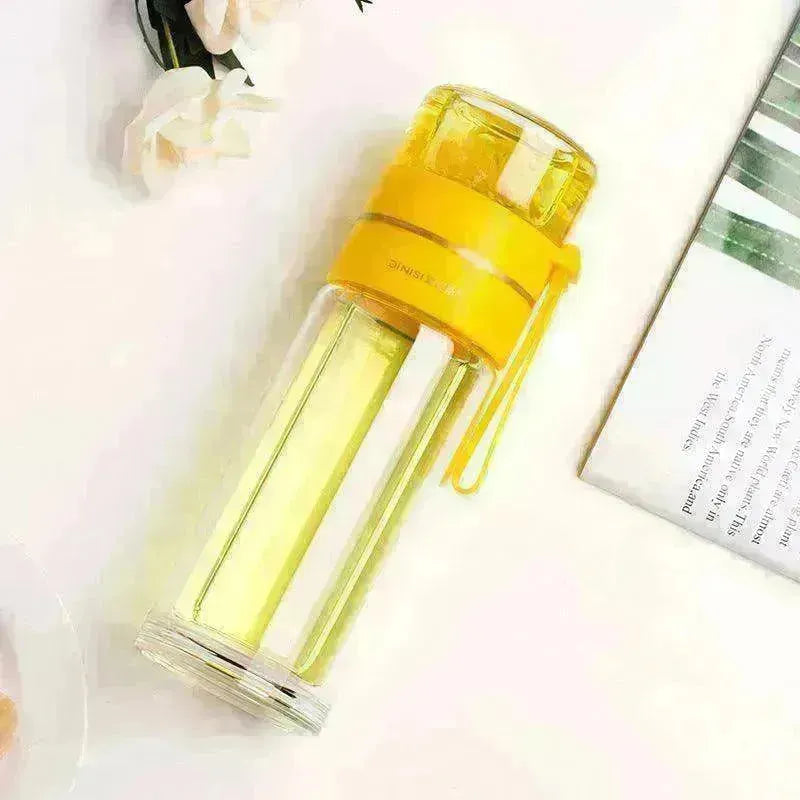 Tea Infuser Filter Separation Double Wall Glass Bottle - EX-STOCK CANADA