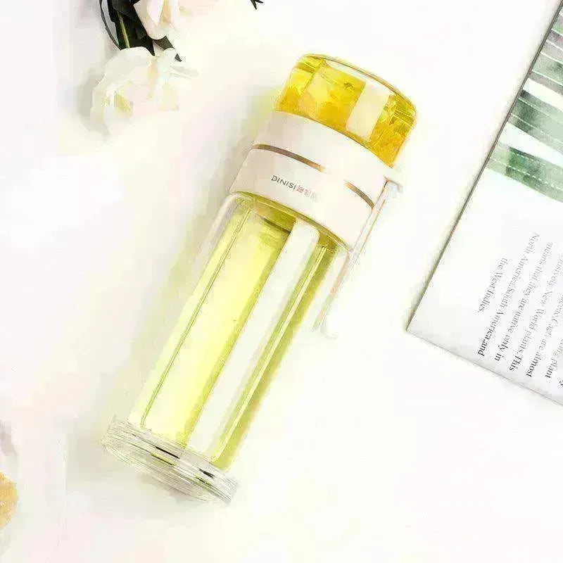 Tea Infuser Filter Separation Double Wall Glass Bottle - EX-STOCK CANADA