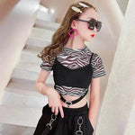 Teen Girls Summer Clothes Hip-hop Tracksuit - EX-STOCK Canada