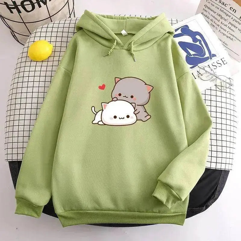 Teen's Candy Colors Cute Kawaii Loose Hoodie Sweater - EX-STOCK Canada