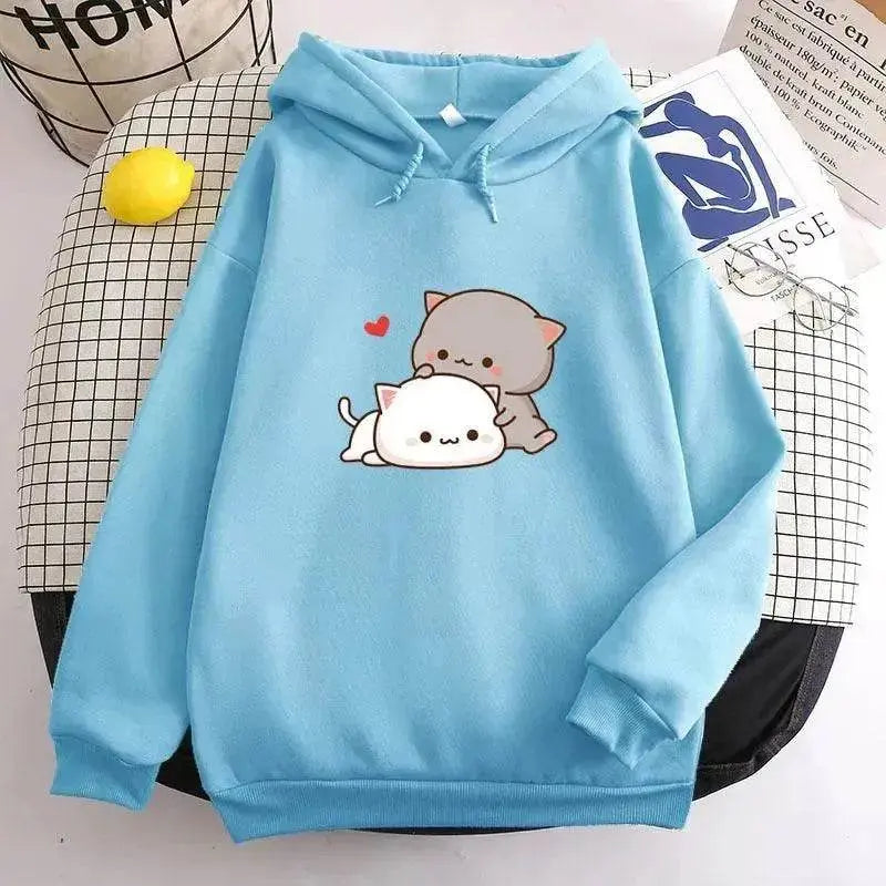 Teen's Candy Colors Cute Kawaii Loose Hoodie Sweater - EX-STOCK Canada