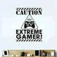 The gamer's warning wall stickers - EX-STOCK CANADA