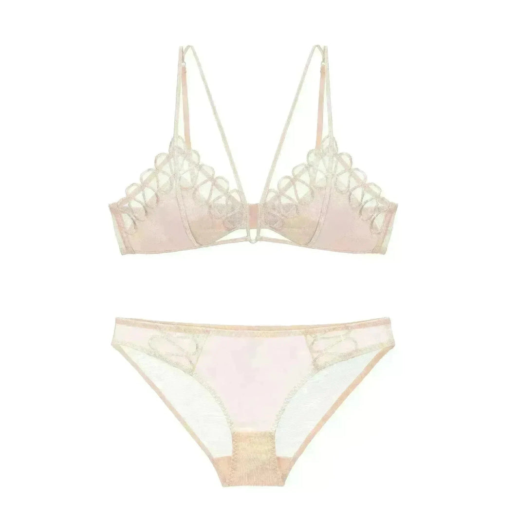 Thin Lace Comfortable Back Shaping Bra Set - EX-STOCK CANADA