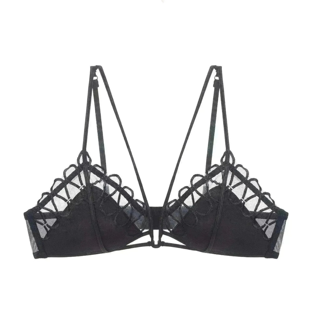 Thin Lace Comfortable Back Shaping Bra Set - EX-STOCK CANADA