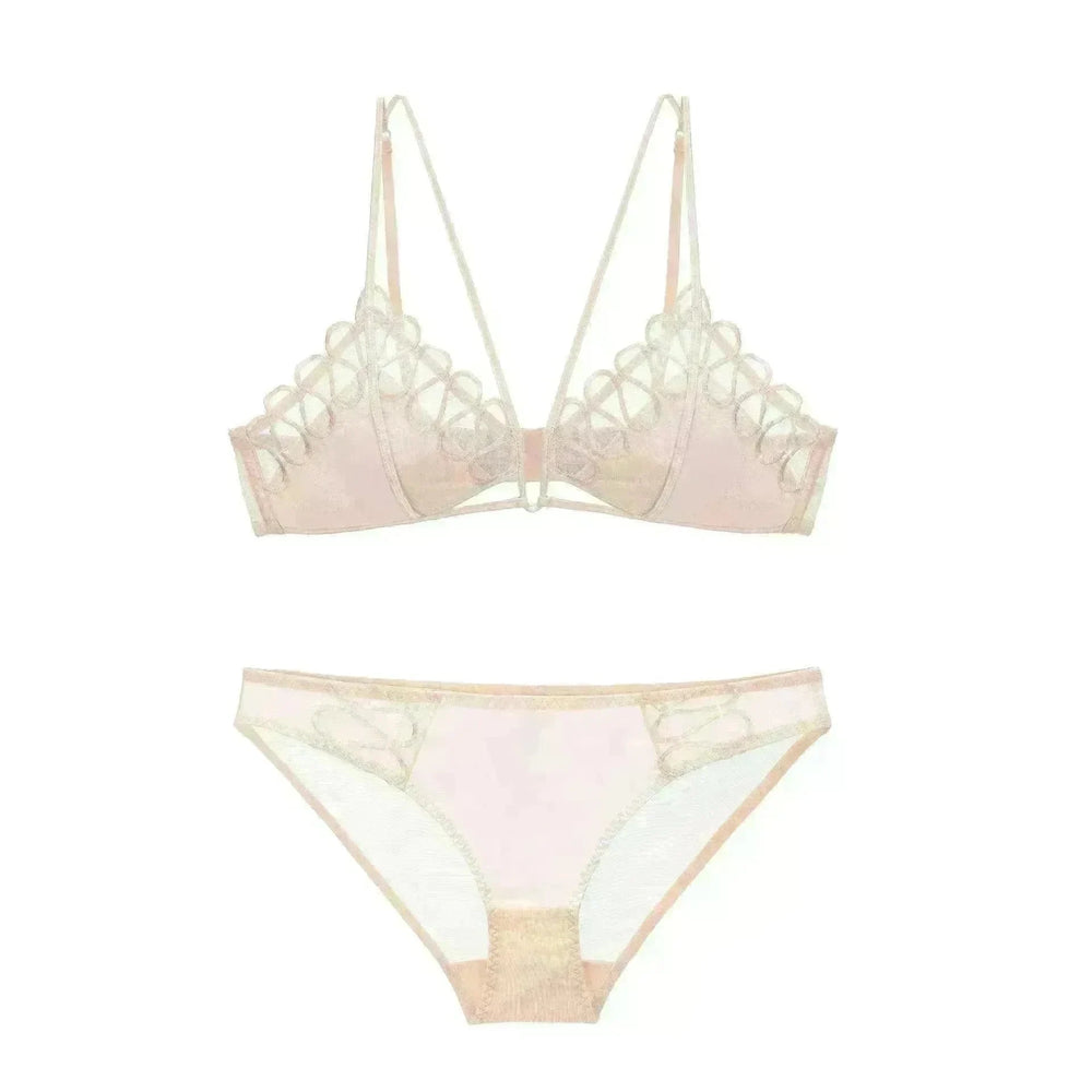 Thin Lace Comfortable Back Shaping Bra Set - EX-STOCK CANADA
