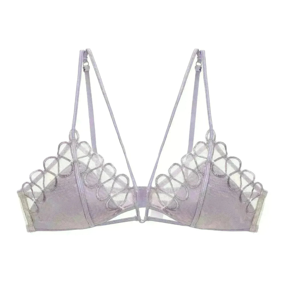 Thin Lace Comfortable Back Shaping Bra Set - EX-STOCK CANADA