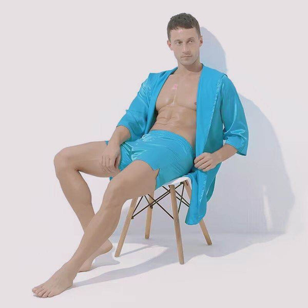 Thin Loose Short Sleeve Pajamas for Couples – Lightweight Summer Sleepwear