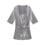 Thin Loose Short Sleeve Pajamas  EX-STOCK CANADA