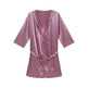 Thin Loose Short Sleeve Pajamas  EX-STOCK CANADA