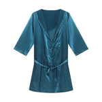 Thin Loose Short Sleeve Pajamas  EX-STOCK CANADA