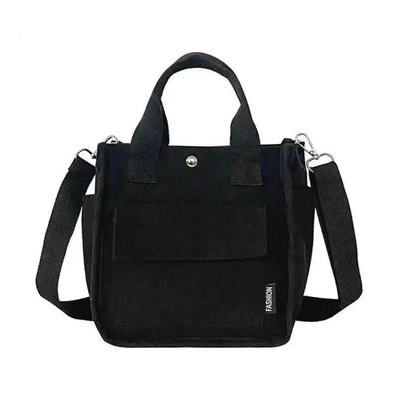 Three-dimensional Multi-pocket Canvas Crossbody Bag - EX-STOCK Canada