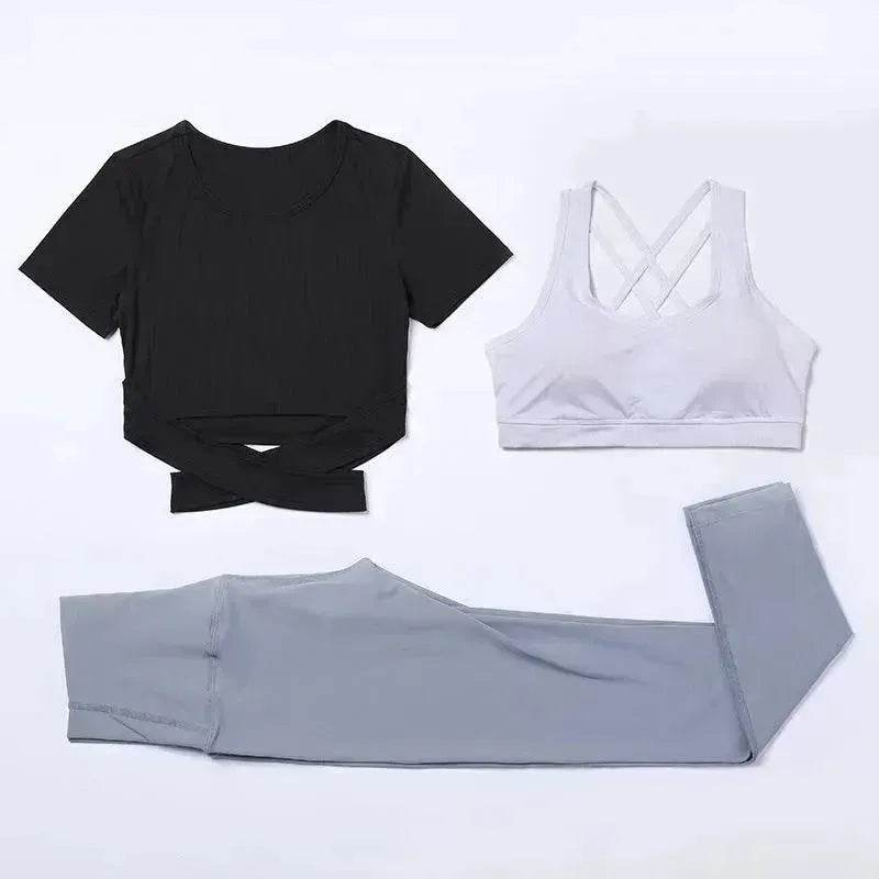 Combinaison de vitesse trois pièces pour tenue de gym et yoga - EX-STOCK Canada