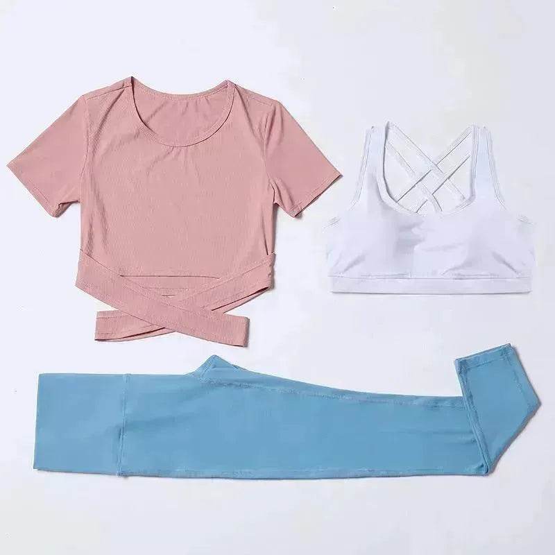 Combinaison de vitesse trois pièces pour tenue de gym et yoga - EX-STOCK Canada
