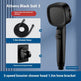 Three-speed Filter Supercharged Square Shower Head Handheld Nozzle EX-STOCK Canada 