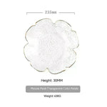 Traditional Japanese Style Hammer Pattern Petal Glass Bowl Set - EX-STOCK CANADA