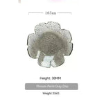Traditional Japanese Style Hammer Pattern Petal Glass Bowl Set - EX-STOCK CANADA