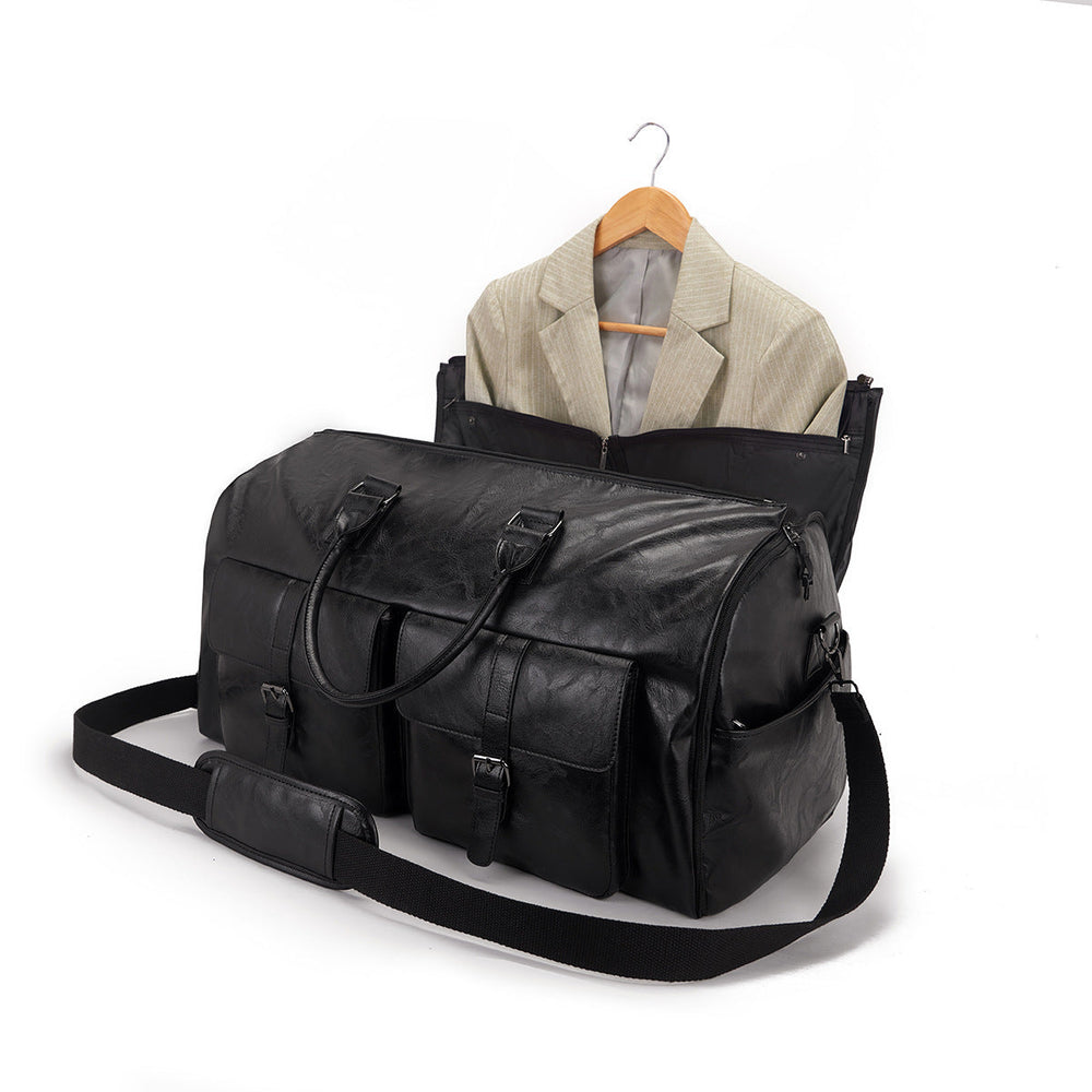 Travel Convenient Portable Garment Bag PU Leather Luggage Bag EX-STOCK Canada 