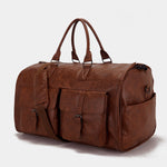 Travel Convenient Portable Garment Bag PU Leather Luggage Bag EX-STOCK Canada 