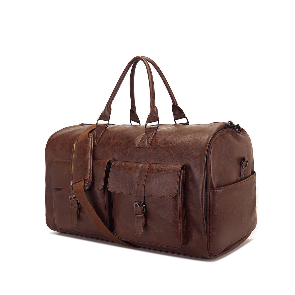Travel Convenient Portable Garment Bag PU Leather Luggage Bag EX-STOCK Canada 