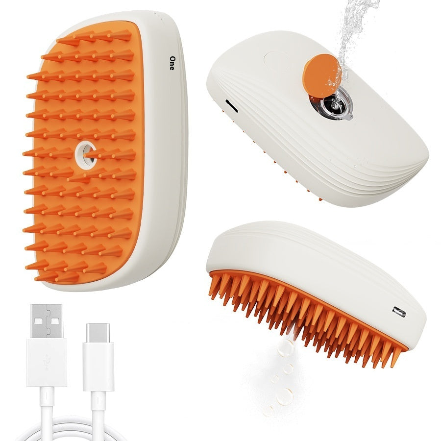 USB Rechargeable Pets Steam Brush Spray Massage Comb Pet Grooming Tools Cat Steam Comb Pet Products EX-STOCK Canada 