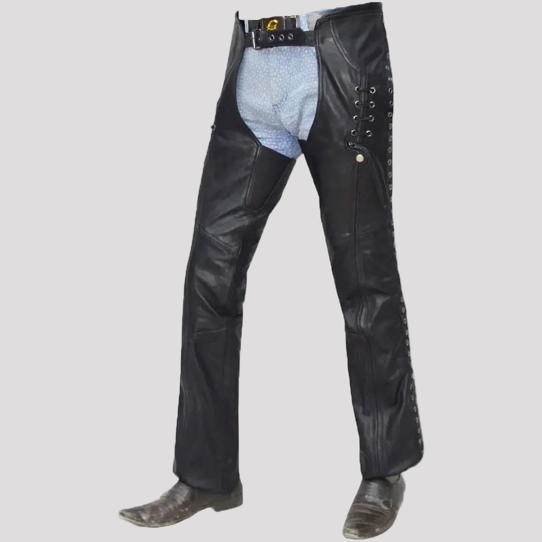 Chaps con ojales y cordones para mujer de Unik International 