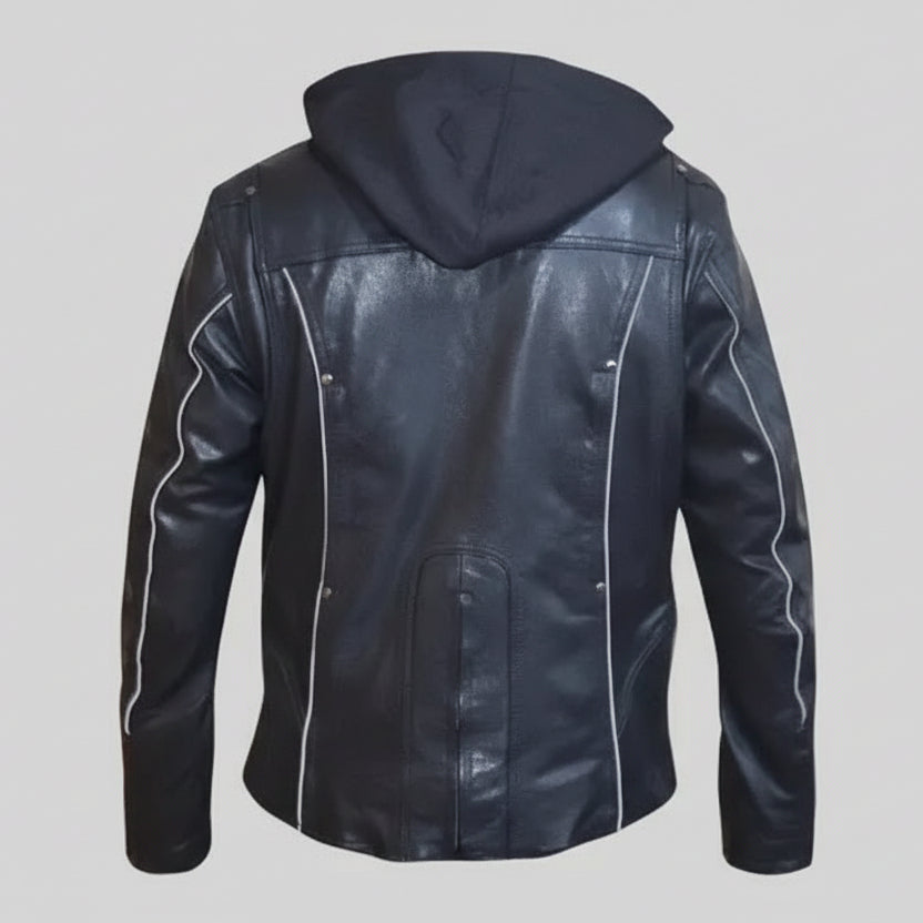 Unik Damen-Hoodie Motorradjacke 