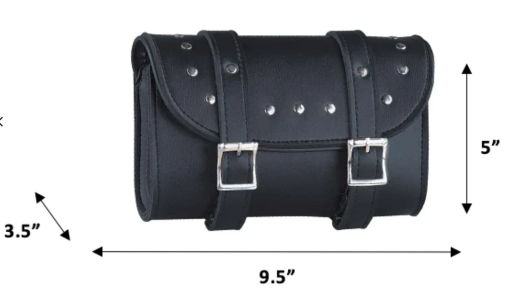 حقيبة أدوات PVC مزينة بمسامير كرومية من Open RoadEX-STOCK Canada 