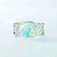 Unique and Simple Geometric Opal S925 Sterling Silver Ring - EX-STOCK CANADA