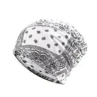 Unisex Autumn Windproof Earmuff Head Cashew Flower Print Pile Hood Hat - EX-STOCK CANADA