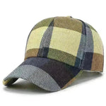 Unisex Outdoor Plaid Print Baseball Style Hat - EX-STOCK CANADA