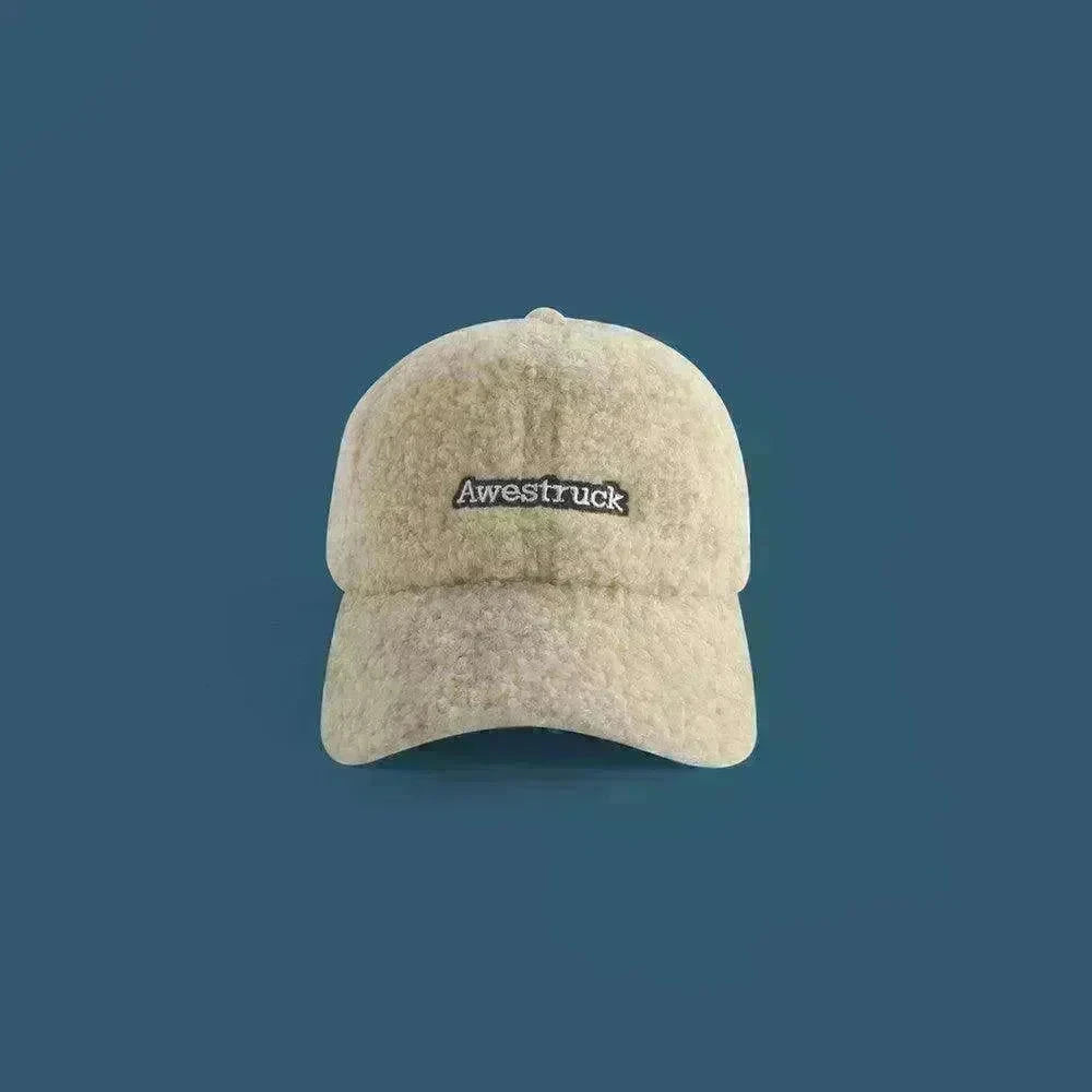 Unisex Unique Design Of Lamb Wool Alphabet Plush Hat - EX-STOCK CANADA