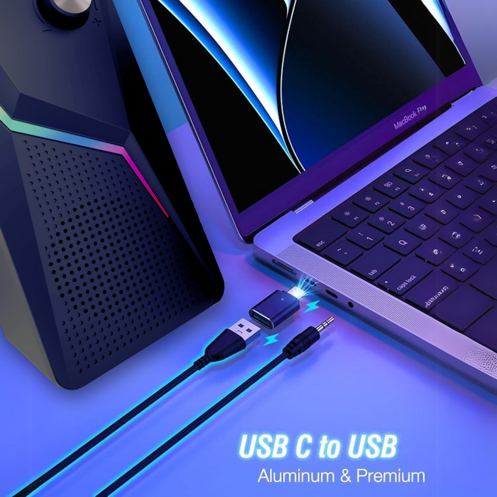 سماعات كمبيوتر LDAS لشاشة سطح المكتب، سماعات الكمبيوتر تعمل عبر USB/USB-CEX-STOCK Canada 