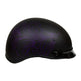 VOSS 707FRP Purple Paisley Half Helmet with Peak EX-STOCK Canada 