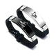 Valentine's Day Black Silver Her King His Queen Couple Bracelets - EX-STOCK CANADA