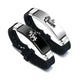 Valentine's Day Black Silver Her King His Queen Couple Bracelets - EX-STOCK CANADA