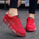 Valentine's Day Canvas Flats Lace-up Casual Shoes - EX-STOCK Canada