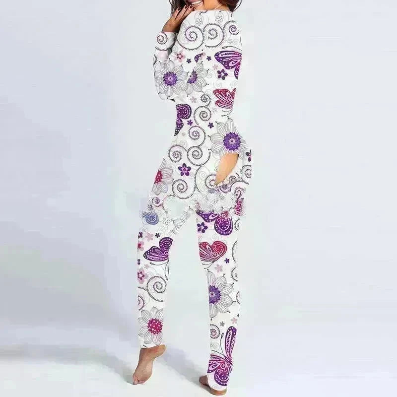 Valentine's Day Print File Slim Sexy Bodysuit - EX-STOCK CANADA