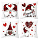 Valentine's Day Red Cartoon Letter Series Peach Skin Sofa Pillowcase - EX-STOCK CANADA